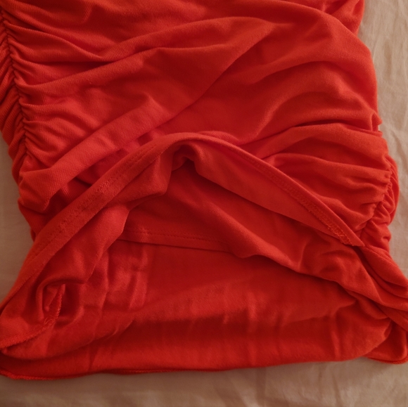 NWT Bt. Poppy BCBG MaxAzria Ruched V-Neck Midi Cocktail Dress - XXS / 00 / 0 😍 - Picture 9 of 9